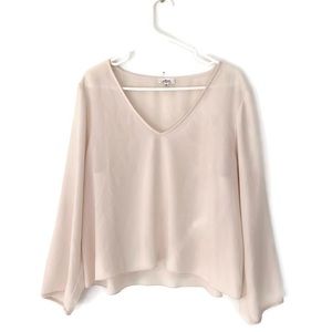 Aritzia Wilfred cream blouse